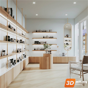 Cosmetic Store Skp Files 